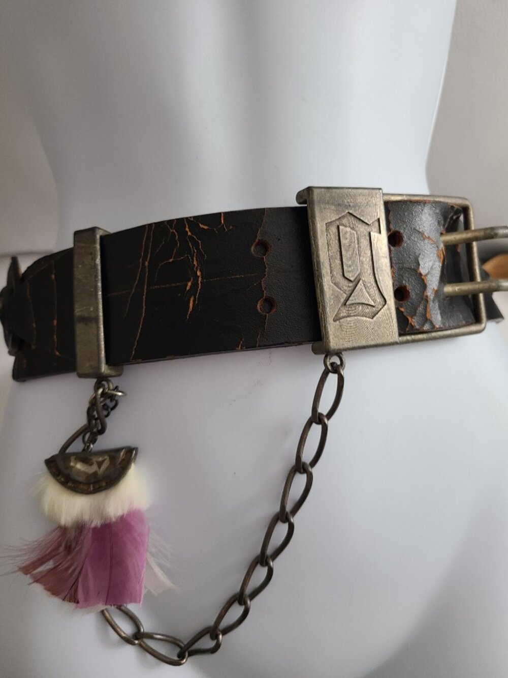 Galliano women Leather Belt
